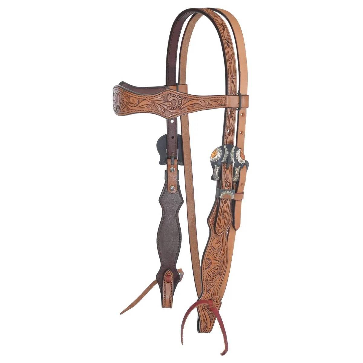 Circle Y Copper Sunflower Browband Headstall