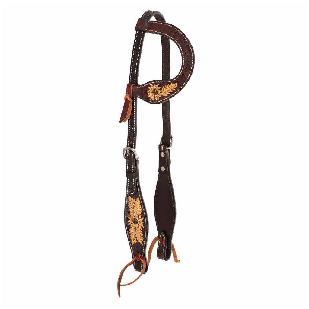 Circle Y Golden Sunflower One Ear Headstall