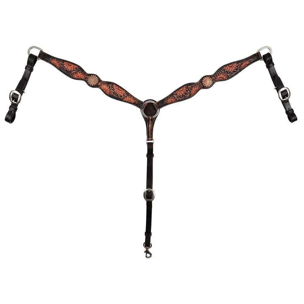 Circle Y Vintage Sunflower Breast Collar