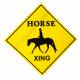 Gatsby Horse Crossing Sign- English