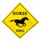 Gatsby Horse Crossing Sign- Horse