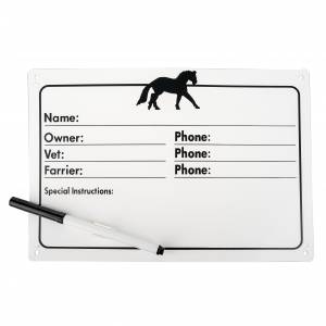 BOGO: Gatsby Horse Name Plate with White Board