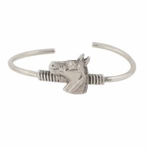 1928 Jewelry Horse Spring Hinge Bracelet