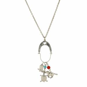 1928 Jewelry Multi-Charm Horse Long Necklace