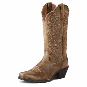 Ariat Ladies Round Up Square Toe Western Boots