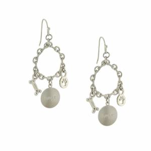1928 Jewelry Hope Paw Bone Drop Earrings