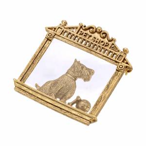 1928 Jewelry Doggie In The Window Pin
