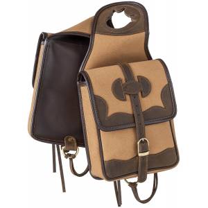 Tough-1 Canvas and Leather Horn Bag