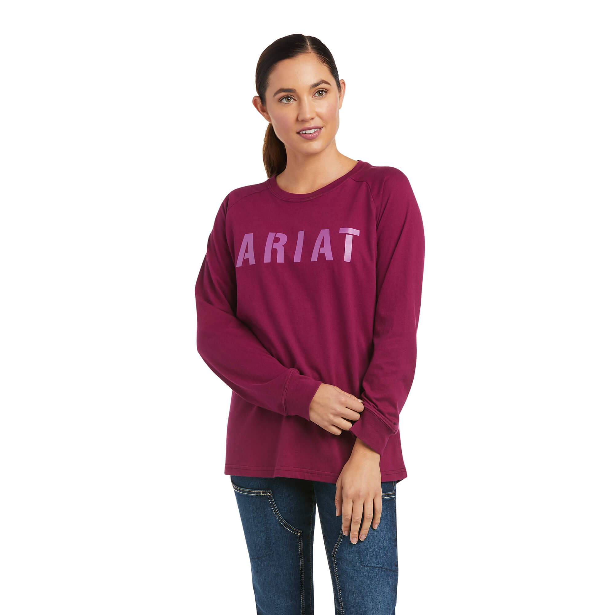 Ariat Ladies Rebar CottonStrong Block T-Shirt
