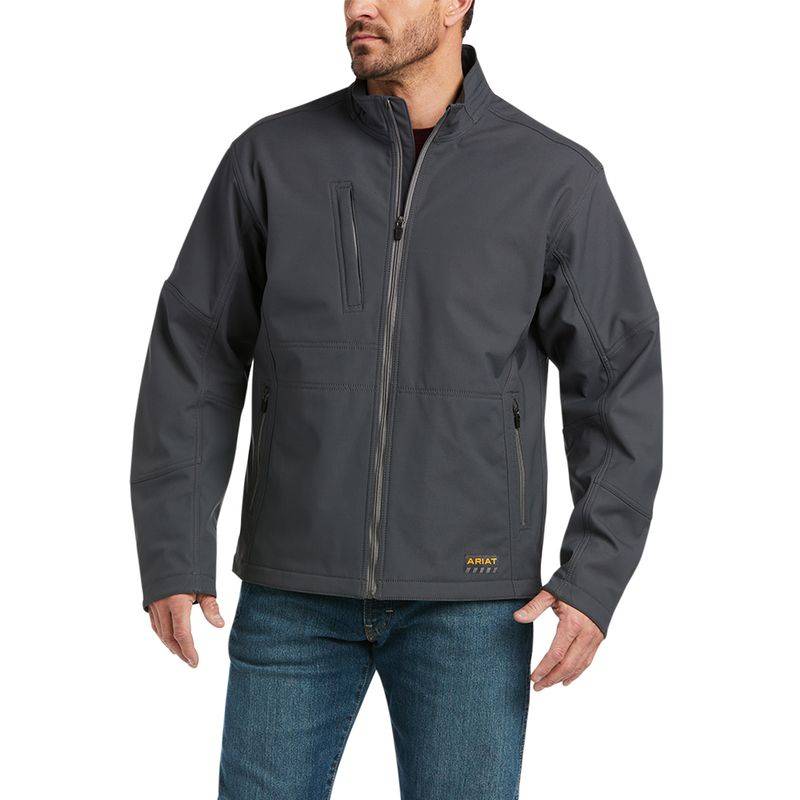 Ariat Mens Rebar Stretch Canvas Softshell Jacket