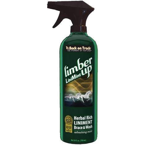 Back on Track Limber Up Liniment Spray 24 oz & FREE 8 oz Shampoo Combo Pack