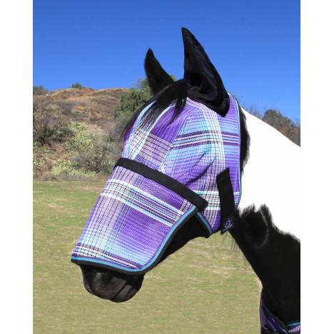 Kensington 73% UV Fly Mask with Removable Nose - Soft Mesh Ears & Forelock Opening