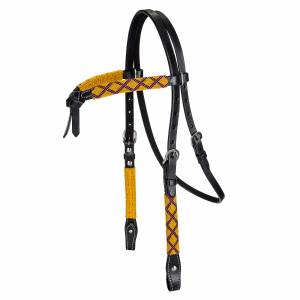 MEMORIAL DAY BOGO: TABELO Crossover Headstall with Beads - YOUR PRICE FOR 2