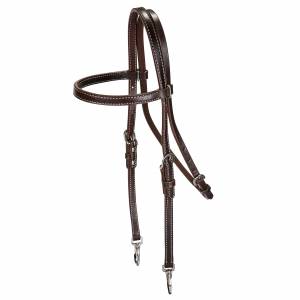 TABELO Browband Training Headstall - Brown - Horse