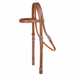 TABELO Browband Headstall - Chestnut - Horse
