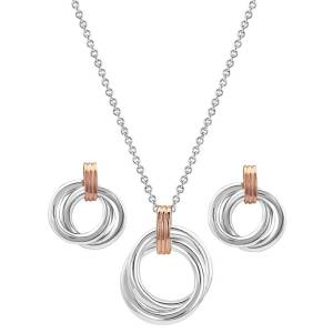 Montana Silversmiths Two Tone Double Ring Jewelry Set