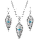 Montana Silversmiths Beholders Eye Scalloped Opal Jewelry Set