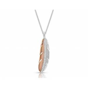 Montana Silversmiths Glittered Plume Feather Necklace