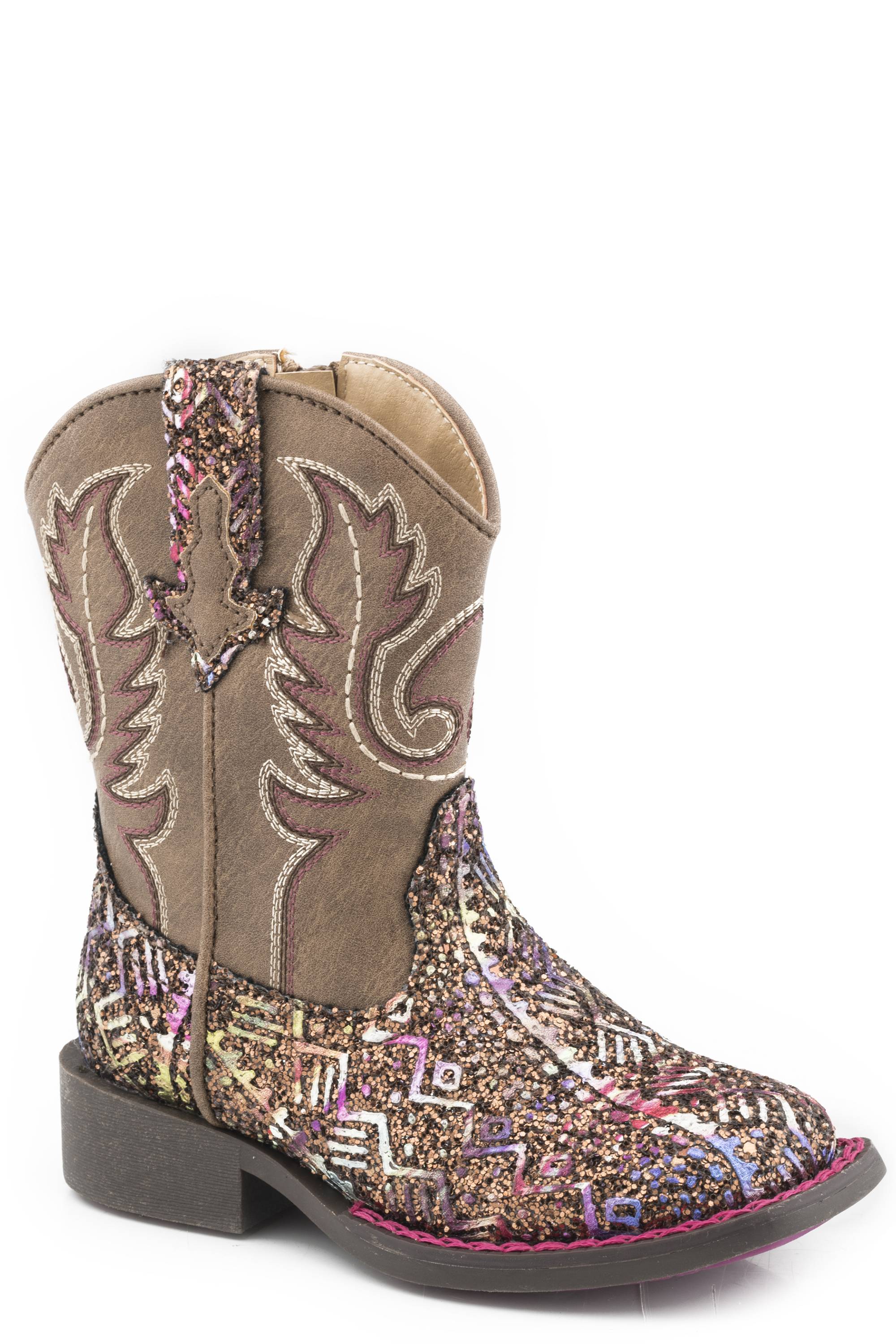 Roper Toddler Southwest Glitter Boots