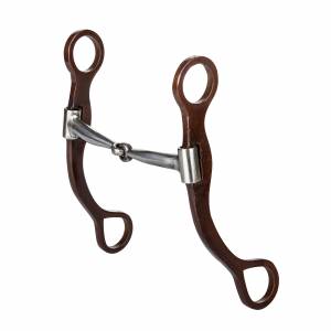MEMORIAL DAY BOGO: TABELO Plain Cheeks Snaffle Bit - YOUR PRICE FOR 2