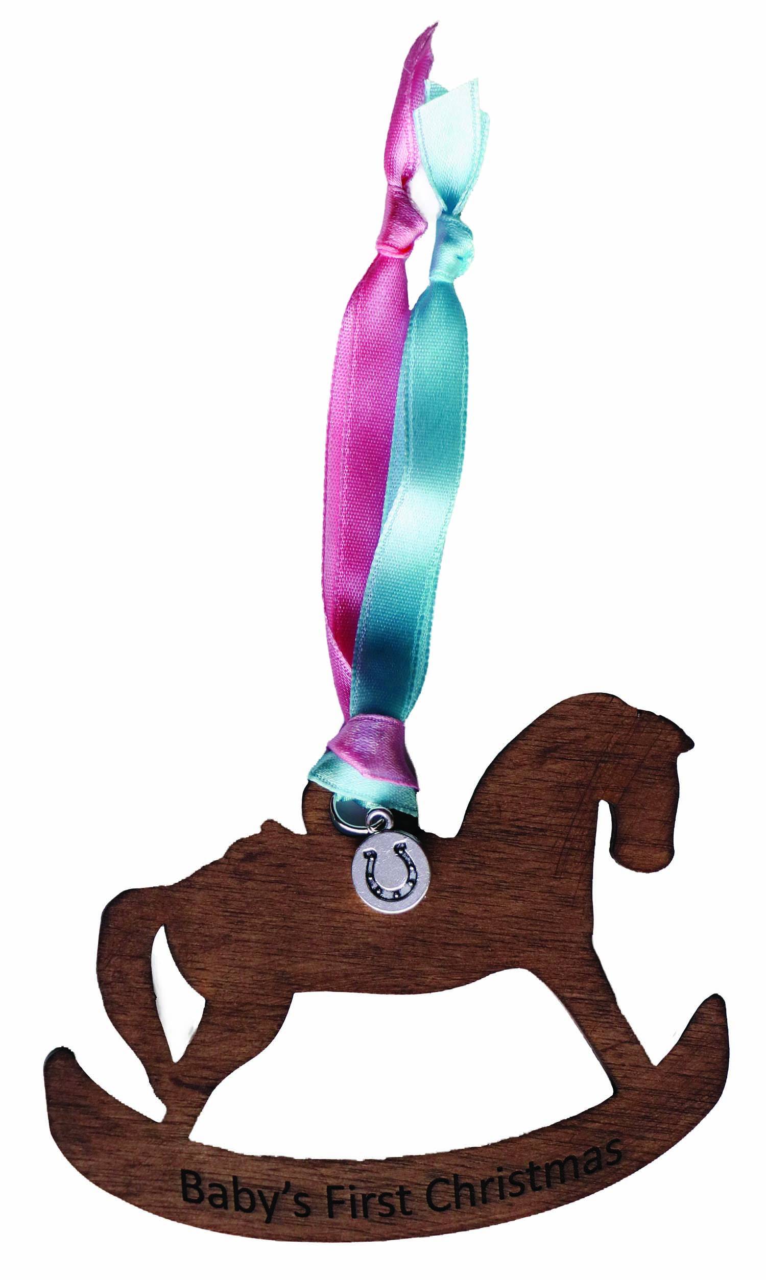 Kelley Baby's First Christmas Wood Ornament