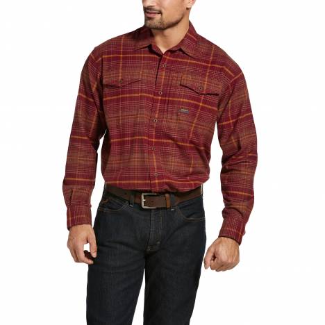 Ariat Mens Rebar Flannel DuraStretch Work Shirt