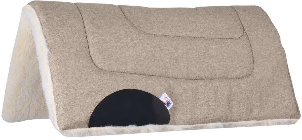 Mustang Brushed Denim Pony Pad with Fleece Bottom