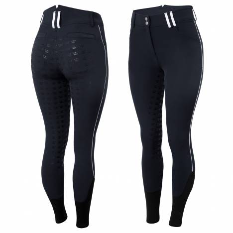 Horze Ladies Rylee High Waist Full Seat Breeches with Silicone Piping