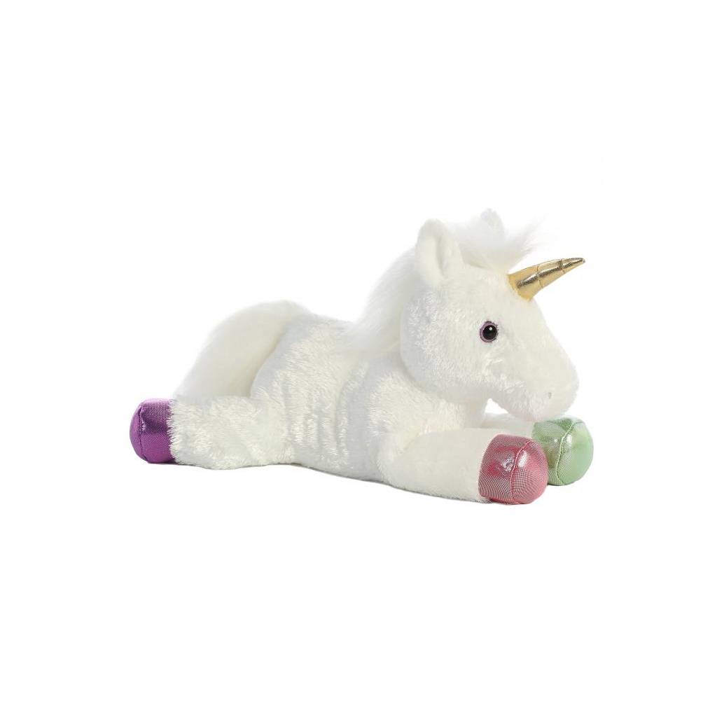 Plush Unicorn with Shimmer Feet