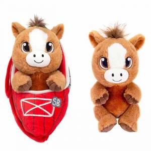 Plush Horse in Wearable Swaddle