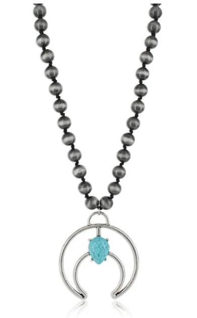 Montana Silversmiths Teardrop Crescent Silver Attitude Necklace