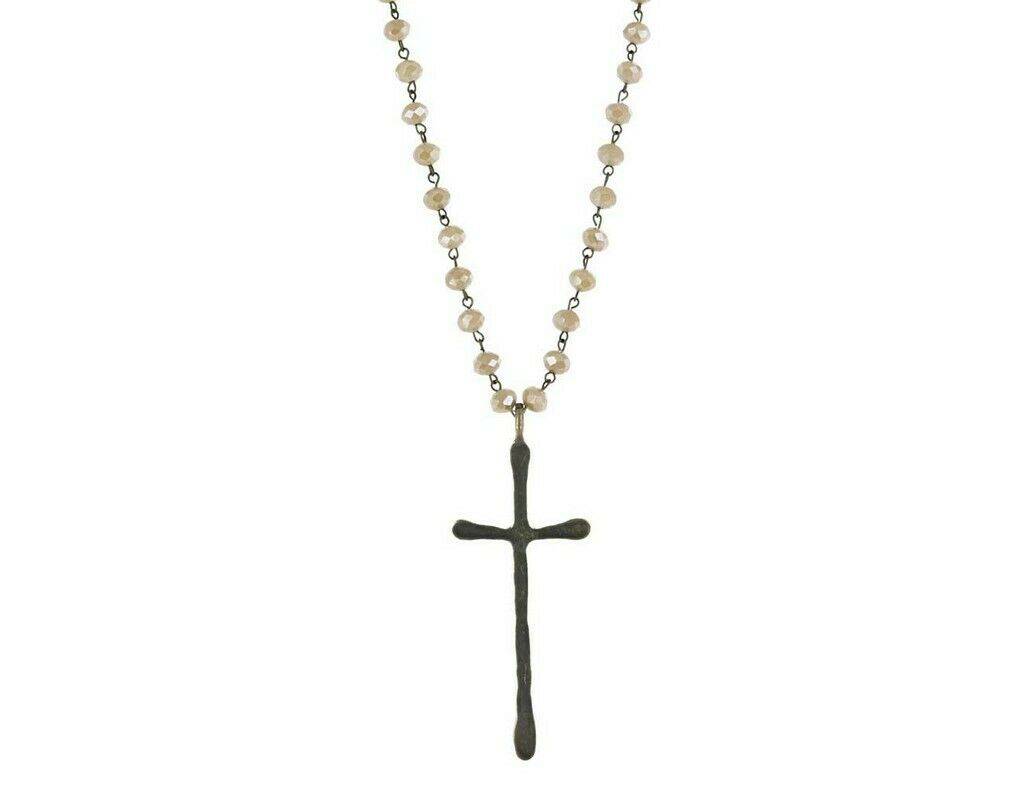 Montana Silversmiths Cross Beaded Attitude Necklace