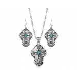 Montana Silversmiths Cathedral Cross Jewelry Set