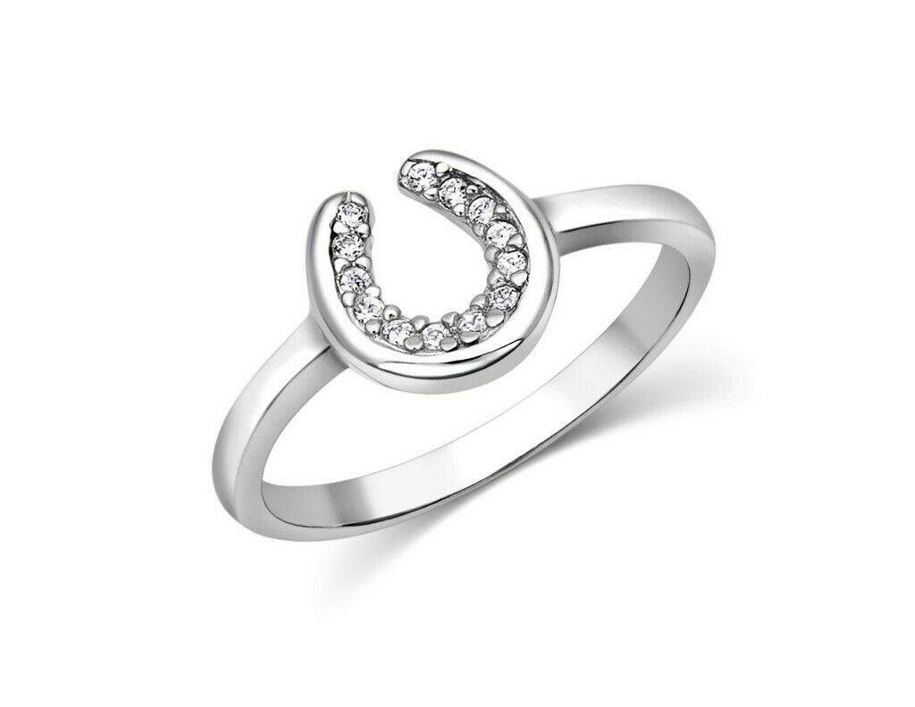 Montana Silversmiths All Blinged Out Horseshoe Ring