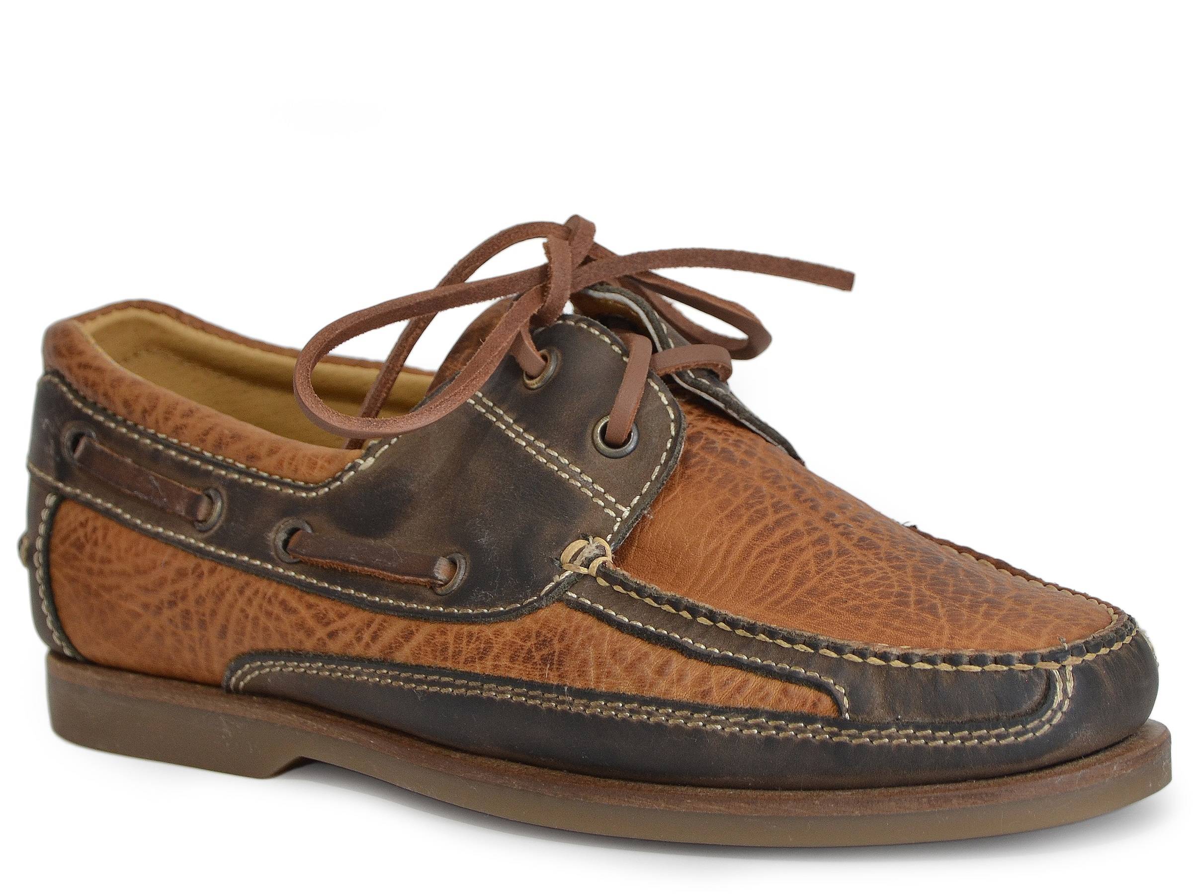 Stetson Mens Dillon Leather Boat Shoes