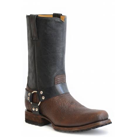 Stetson Mens Heritage Harness Lug Sole Boots