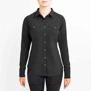 Irideon Ladies Aspen Long Sleeve Trail Shirt - Black - Medium