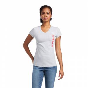 Ariat Ladies Vertical Logo Short Sleeve T-Shirt