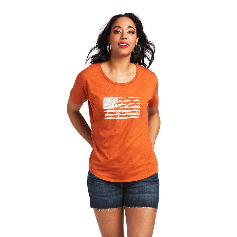 Ariat Ladies Desert Flag Short Sleeve T-Shirt