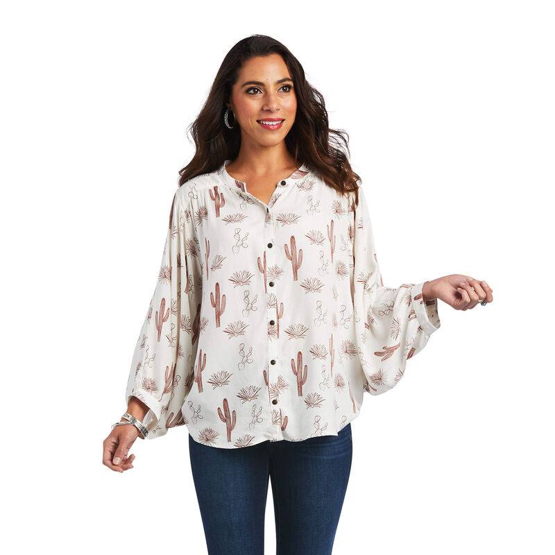 Ariat Ladies Cactus Desert Long Sleeve Top