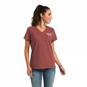 Ariat Ladies REAL Longhorn Short Sleeve Tee Shirt
