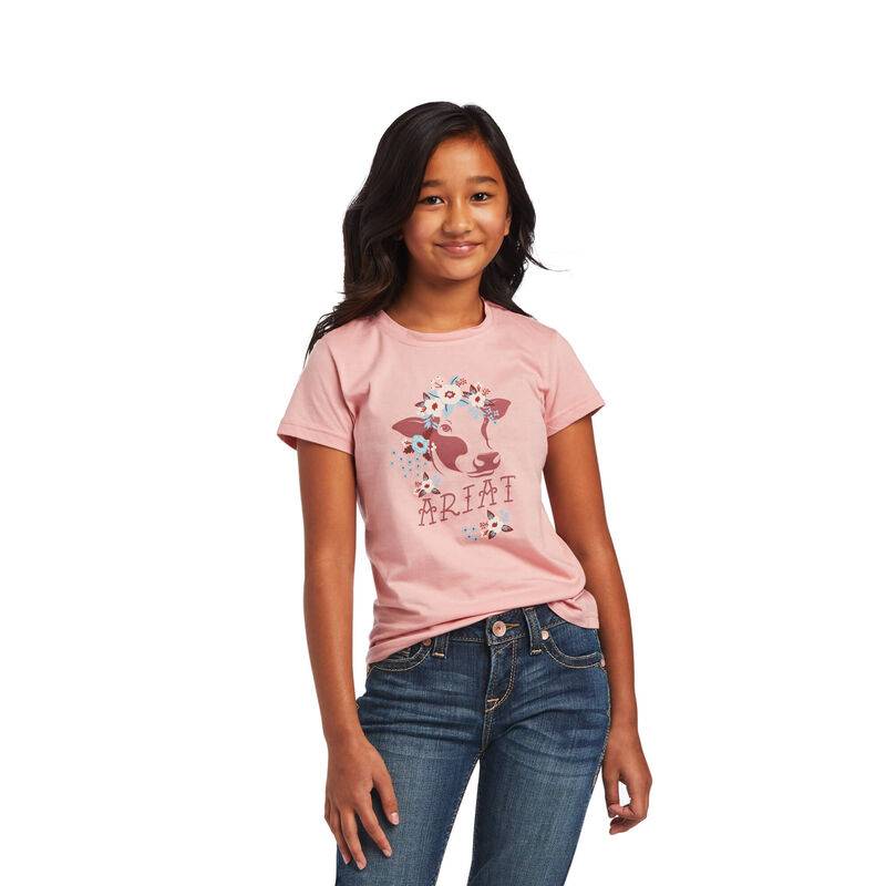Ariat Kids REAL Moo-Chacha Short Sleeve Tee Shirt