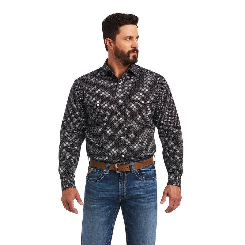 Ariat Mens Max Classic Fit Long Sleeve Snap Shirt