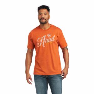 Ariat Mens 100 Proof T-Shirt - Adobe Heather - Large