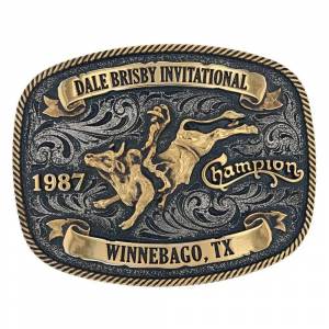 Montana Silversmiths Dale Brisby Invitational 1987 Trophy Buckle