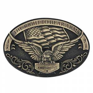 Montana Silversmiths Soaring Eagle Arms Attitude Belt Buckle
