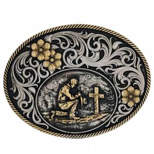 Montana Silversmiths Christian Cowboy In The Wilderness Attitude Buckle