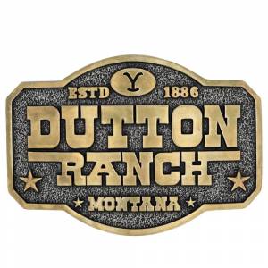 Montana Silversmiths The Dutton Ranch Attitude Belt Buckle