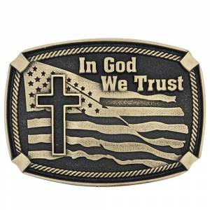 Montana Silversmiths In God We Trust Heritage Attitude Buckle