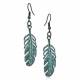 Montana Silversmiths Turquoise Feather-Flying Attitude Earrings